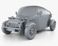Toyota Kikai 2018 3d model clay render