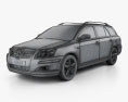 Toyota Avensis wagon 2008 3d model wire render