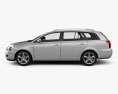 Toyota Avensis wagon 2008 3d model side view