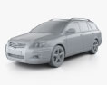 Toyota Avensis wagon 2008 3Dモデル clay render
