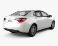 Toyota Corolla LE Eco (US) with HQ interior 2017 3d model back view
