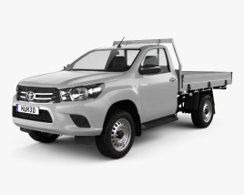 Toyota Hilux Single Cab Alloy Tray SR 2018 3D model