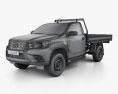 Toyota Hilux Single Cab Alloy Tray SR 2018 3d model wire render