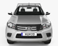 Toyota Hilux Single Cab Alloy Tray SR 2018 3d model front view