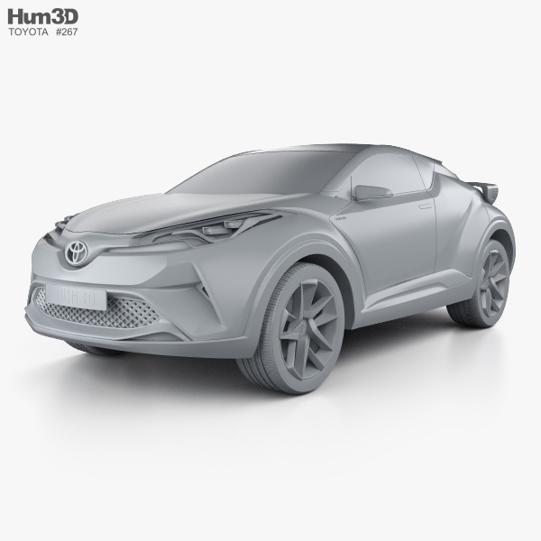 Toyota C-HR Concept 2019 3D model - Vehicles on Hum3D