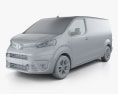 Toyota Proace 2019 3D-Modell clay render