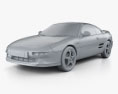 Toyota MR2 2000 3D модель clay render
