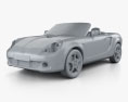 Toyota MR2 Roadster 2002 3d model clay render