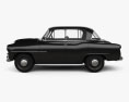 Toyota Crown Deluxe 1955 3d model side view
