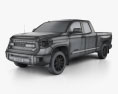 Toyota Tundra Double Cab TRD Pro 2017 3d model wire render