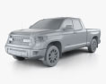 Toyota Tundra Doppelkabine TRD Pro 2014 3D-Modell clay render