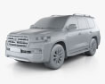 Toyota Land Cruiser VXR 2019 3D модель clay render
