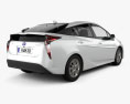 Toyota Prius Iconic 2018 3d model back view