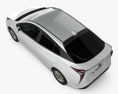 Toyota Prius Iconic 2018 3d model top view