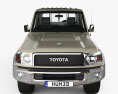 Toyota Land Cruiser 单人驾驶室 Pickup 带内饰 2007 3D模型 正面图