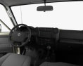 Toyota Land Cruiser Cabine Única Pickup com interior 2007 Modelo 3d dashboard