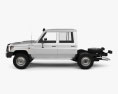 Toyota Land Cruiser (VDJ79R) Double Cab Chassis 2016 3d model side view