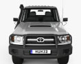 Toyota Land Cruiser (VDJ79R) Double Cab Chassis 2016 3d model front view