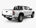 Toyota Tacoma 더블캡 TRD Pro 2020 3D 모델  back view