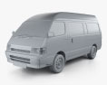 Toyota HiAce Commuter 1996 3Dモデル clay render