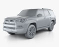 Toyota 4Runner Limited 2019 3d model clay render