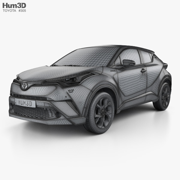 Toyota C-HR 2020 3D model - Vehicles on Hum3D