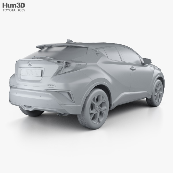 Toyota C-HR 2020 3D model - Vehicles on Hum3D