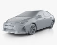 Toyota Corolla SE (US) 2016 3d model clay render