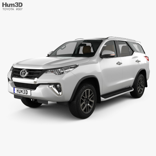 Toyota Fortuner with HQ interior 2019 3D model