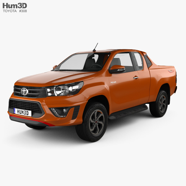 Toyota Hilux Double Cab Revo TRD Sportivo 2019 3D model