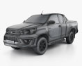 Toyota Hilux Double Cab Revo TRD Sportivo 2019 3d model wire render