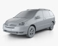 Toyota Sienna CE 2007 3d model clay render