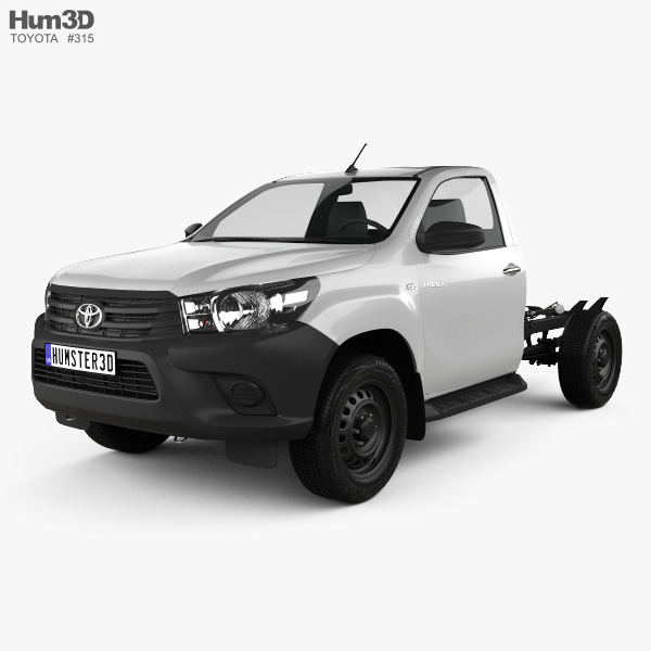 Toyota Hilux Workmate Single Cab Chassis 2018 3D model
