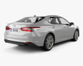 Toyota Camry XLE hybrid 2021 3d model back view