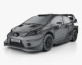 Toyota Yaris WRC 2018 Modelo 3d wire render