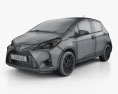 Toyota Yaris hybrid Bi-Tone 2018 3d model wire render