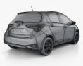Toyota Yaris 하이브리드 Bi-Tone 2018 3D 모델 