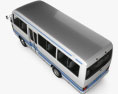 Toyota Coaster School Bus 1983 3d model top view