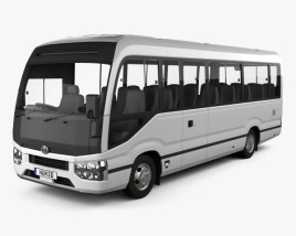 Toyota Coaster Deluxe bus 2016 3D model