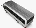 Toyota Coaster Deluxe バス 2016 3Dモデル top view