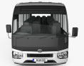 Toyota Coaster Deluxe bus 2016 3d model front view