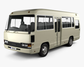 Toyota Coaster Bus 1983 3D-Modell
