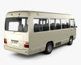 Toyota Coaster bus 1983 3d model back view