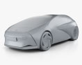 Toyota Concept-i 2018 3d model clay render