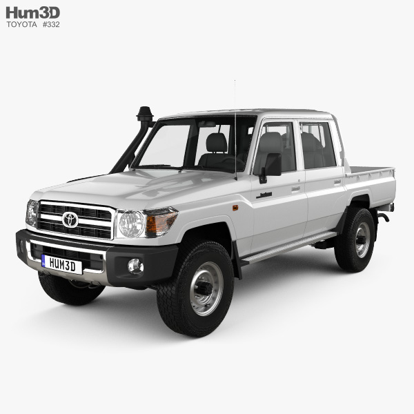 Toyota Land Cruiser J79 Double Cab Pickup 2016 3D model