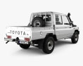 Toyota Land Cruiser J79 Cabine Dupla Pickup 2012 Modelo 3d vista traseira