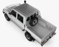 Toyota Land Cruiser J79 Double Cab Pickup 2016 3d model top view