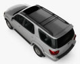 Toyota Sequoia Limited 2007 3D模型 顶视图