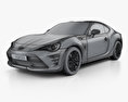 Toyota GT86 US-spec 2016 3D-Modell wire render