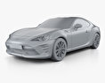 Toyota GT86 US-spec 2016 3D-Modell clay render